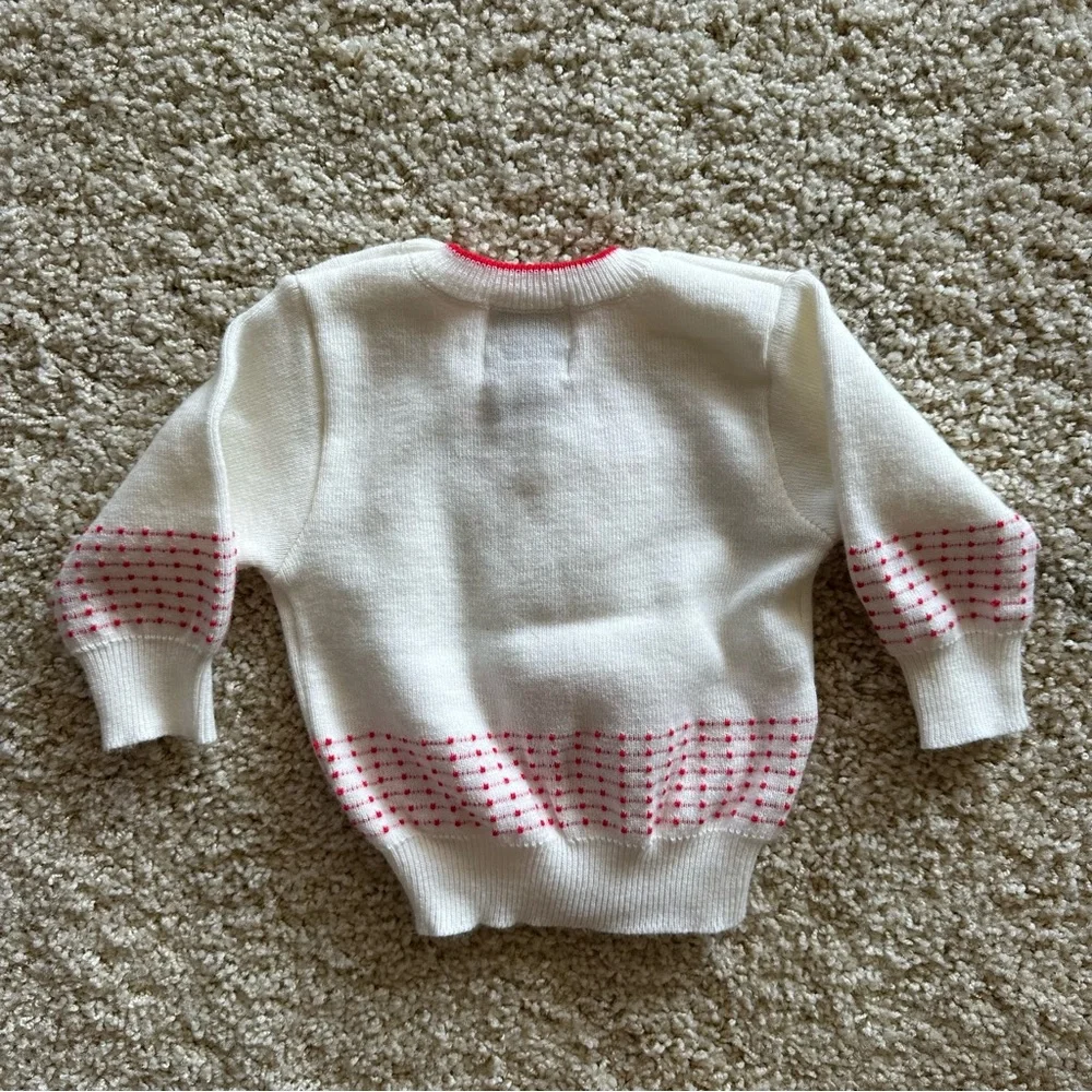 First Impressions 6-9M Christmas Bear Sweater Holiday Vintage - BEAR SQUEAKS‎